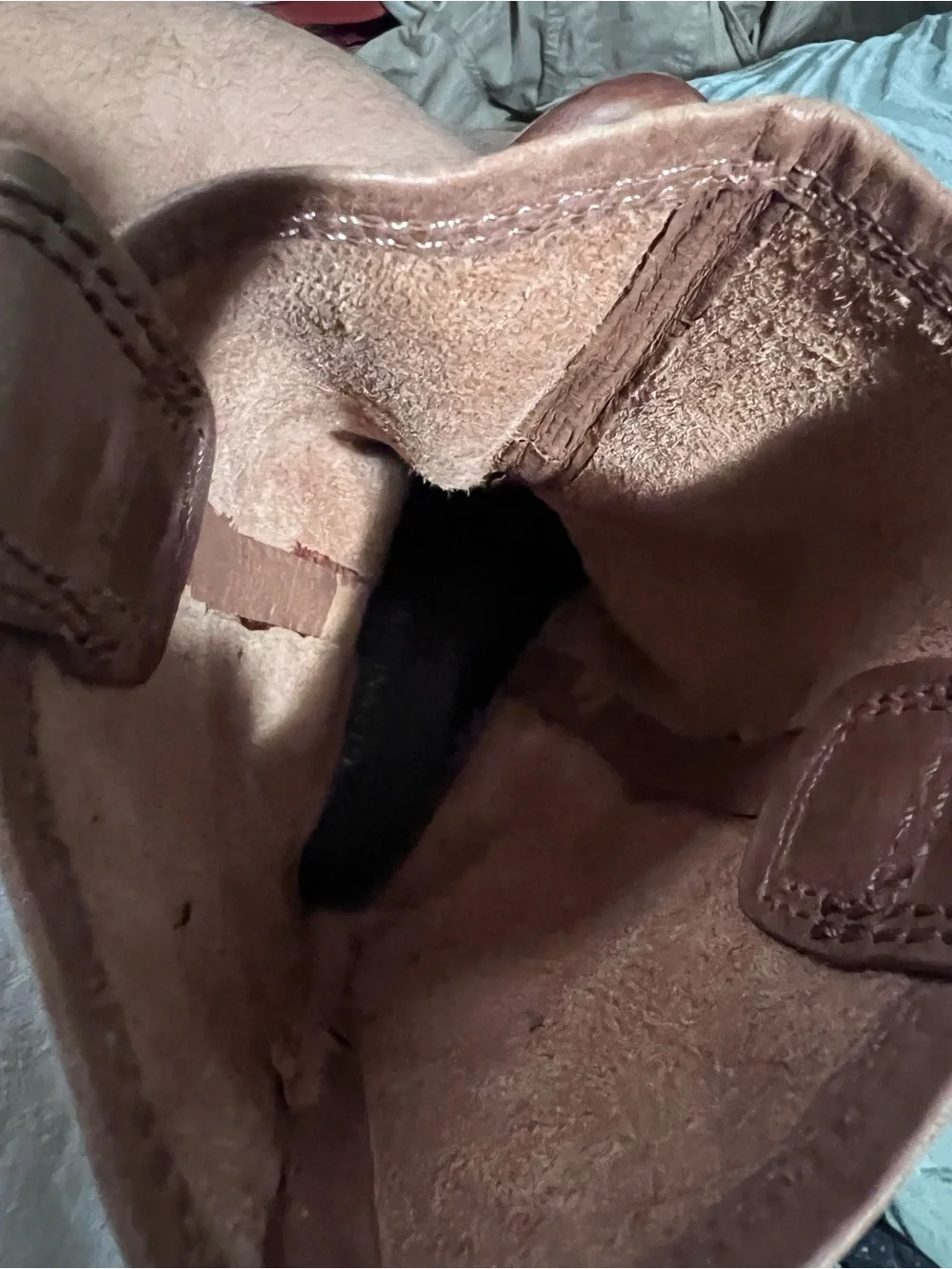 Gianni Bini Cognac Brown Leather Harness Ankle Boots